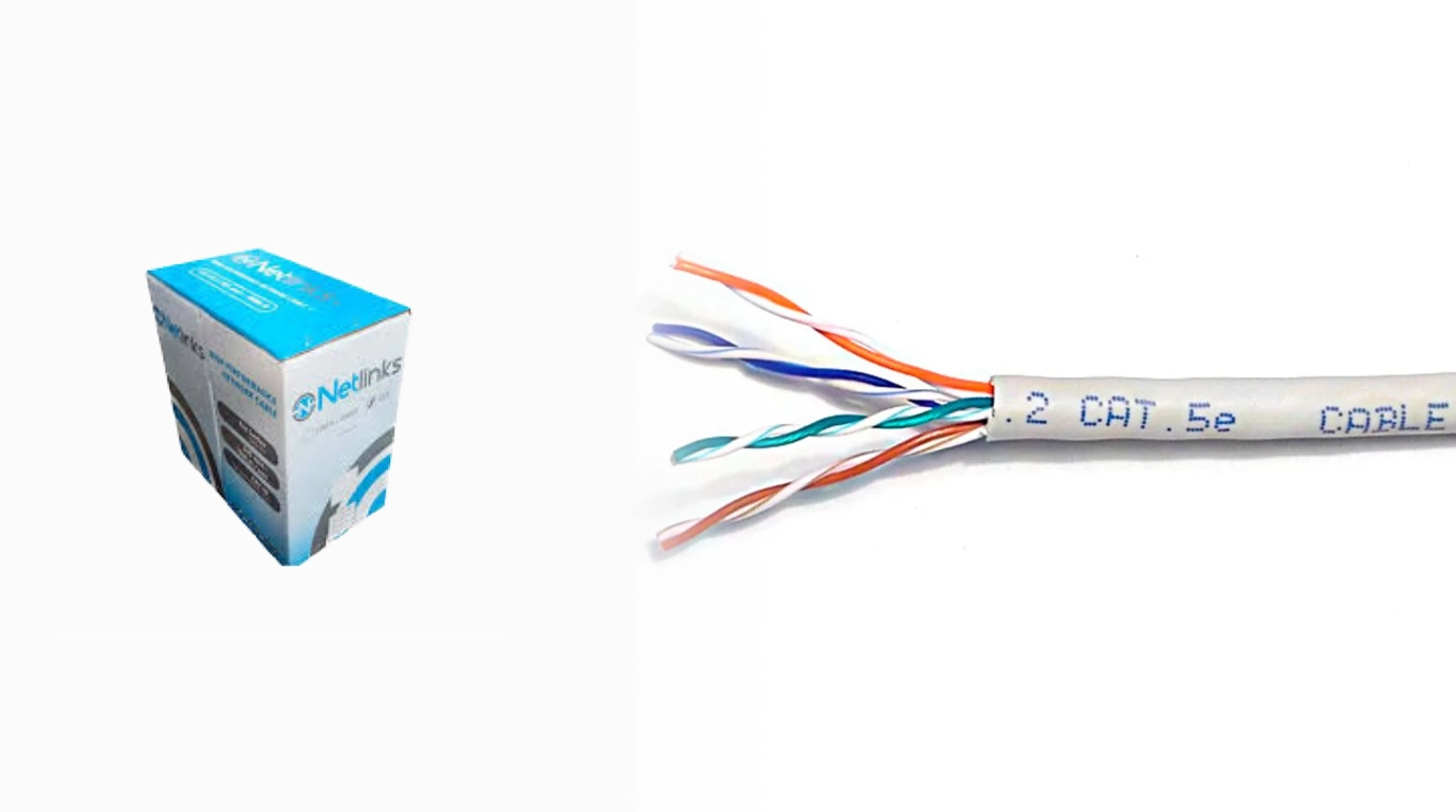 cable cat5e blanco CAB-5E-100 netlinks