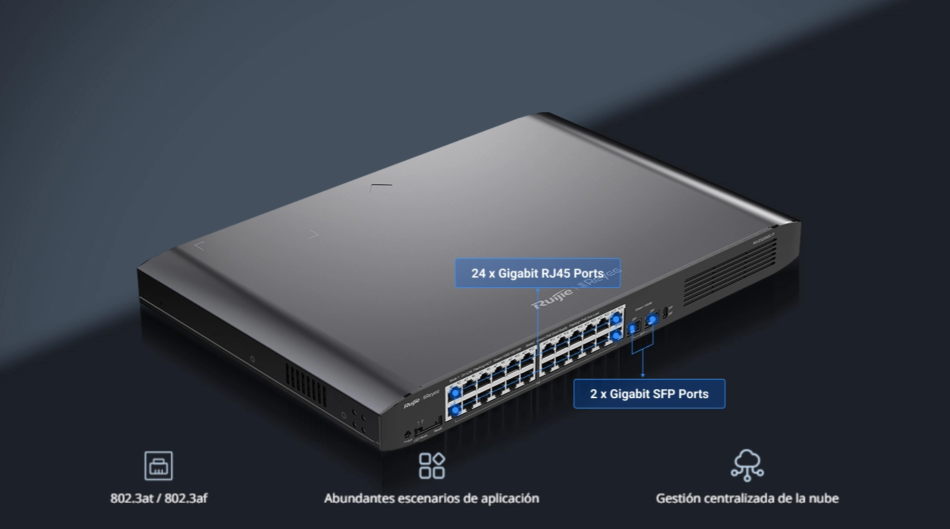 conmutador poe rujie RG-ES226GC-P
