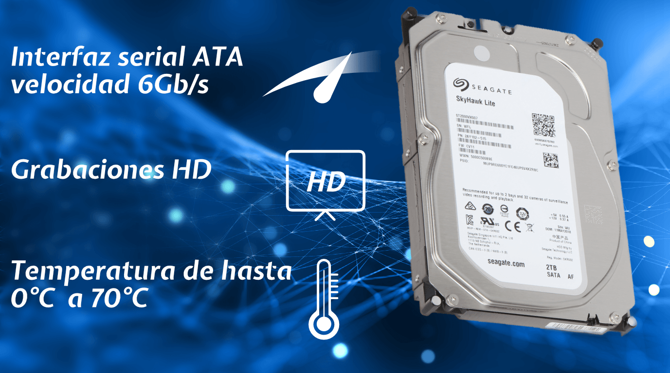 HDD de 2TB seagate dahua para videovigilancia