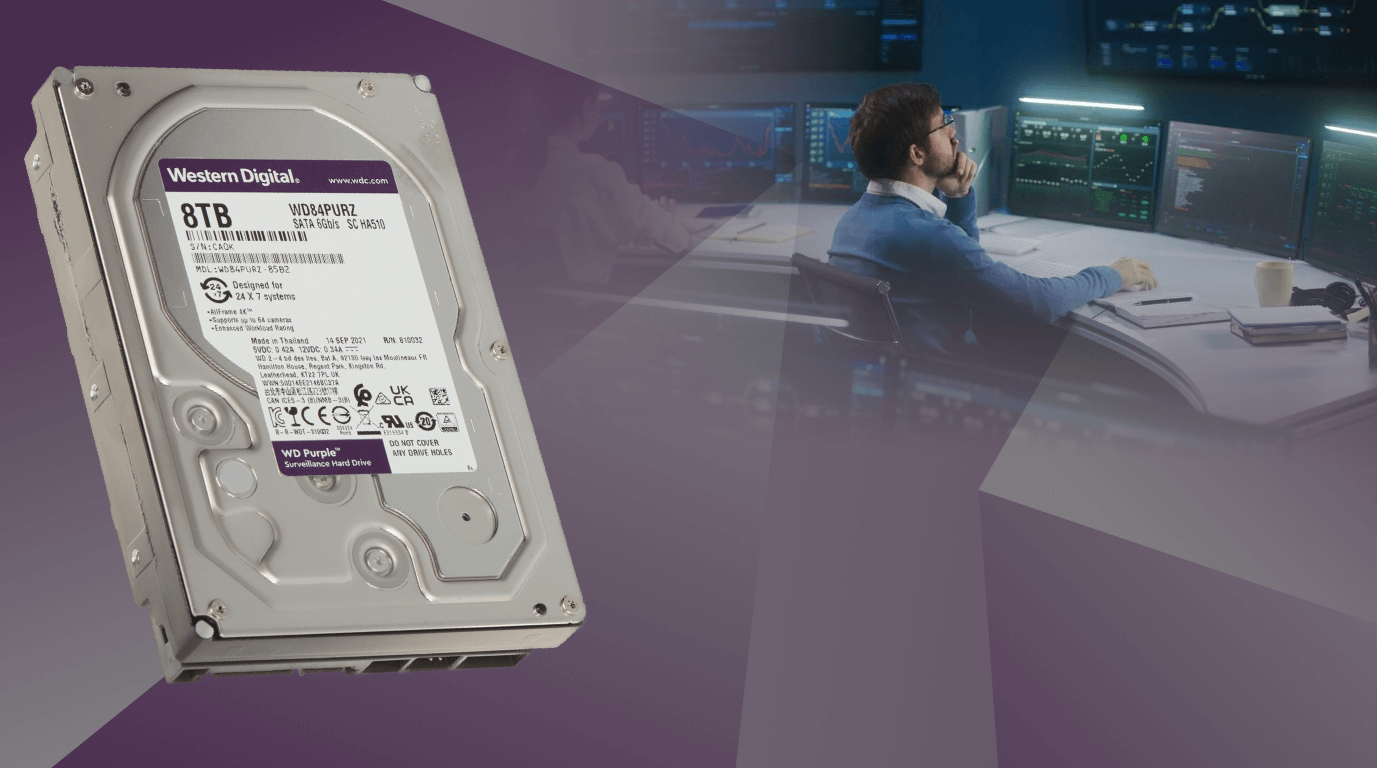 Disco duro western digital de 8TB morado HDD para CCTV