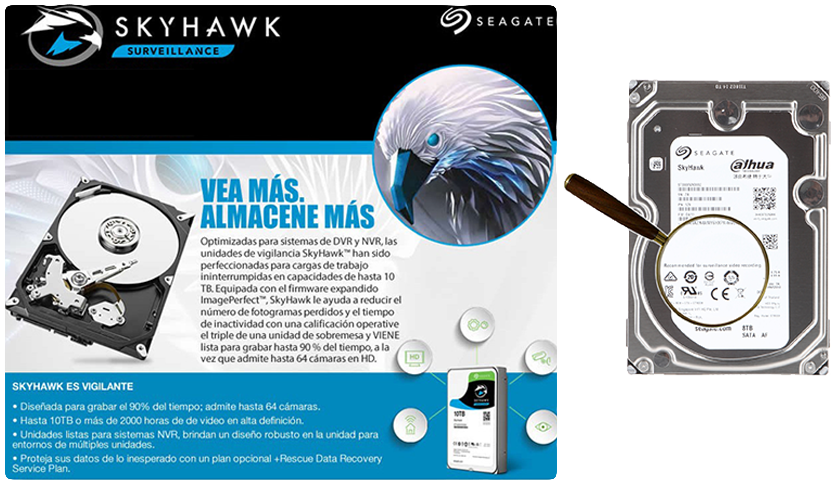 disco duro seagte de 8TB ST8000VX009 skyhawk