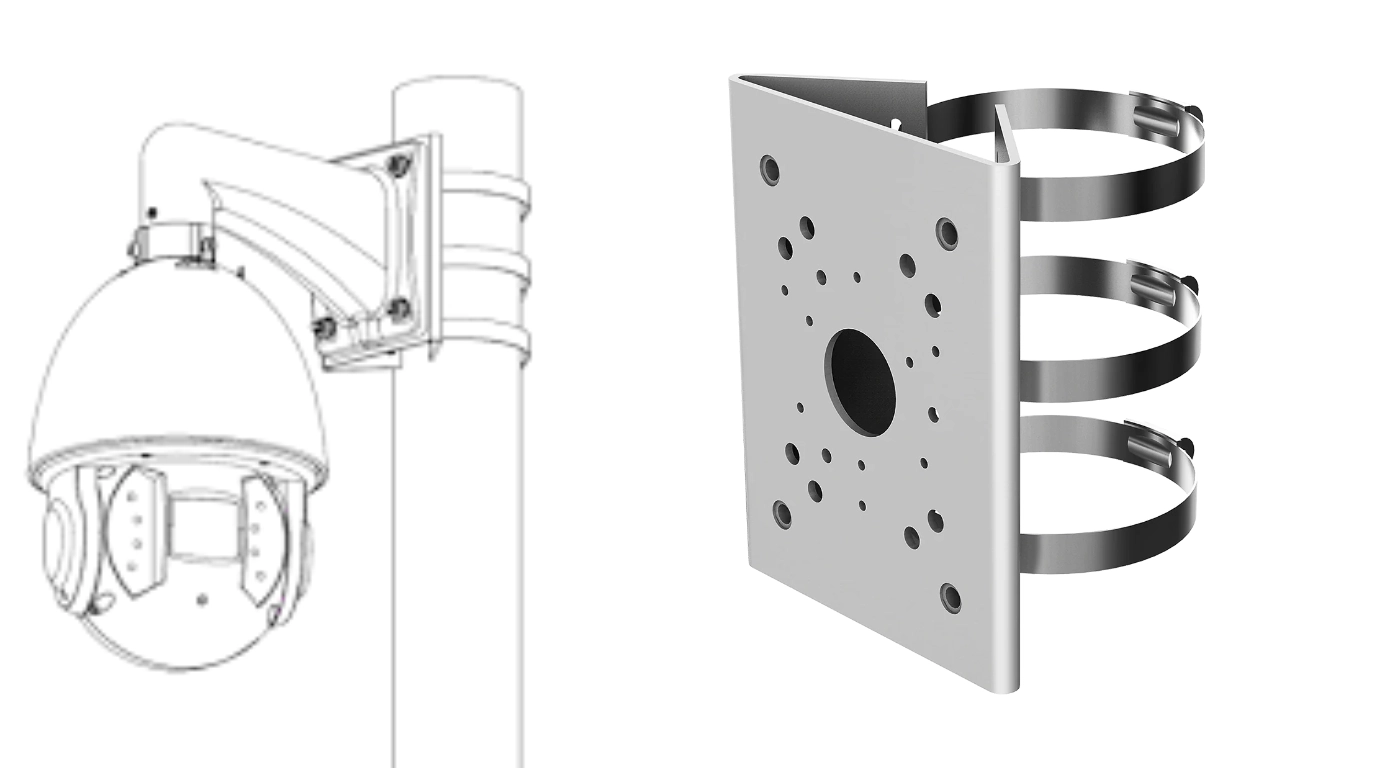 soporte para instalaciones en poste DH-PFA150