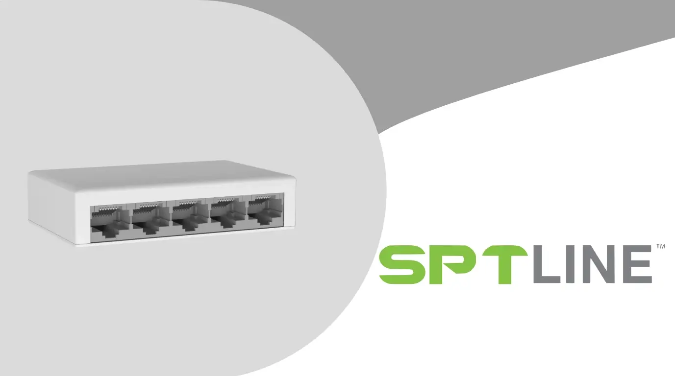 switch sptline de 5 puertos modelo SP-5PORT