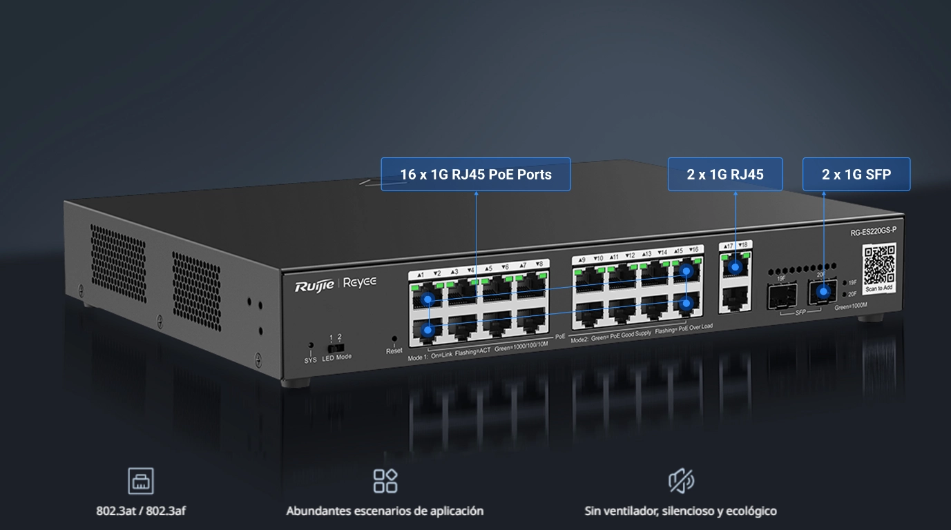 SWITCH RG-ES220GS-P16-PORT